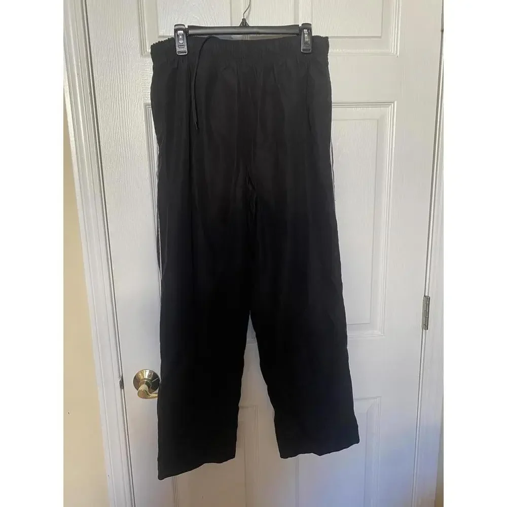 Tek Gear Men's Black Activewear Track Pants with Side Stripes